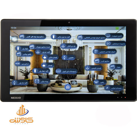 تاچ پنل 10 اینچ دیواری برند نگزیو Wall Mount Touch Panel 10 inch